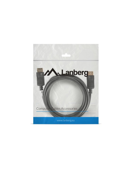 Kabel Lanberg Ca-Dpdp-10Cc-0030-Bk (Displayport M - Displayport M  3M  Kolor Czarny)