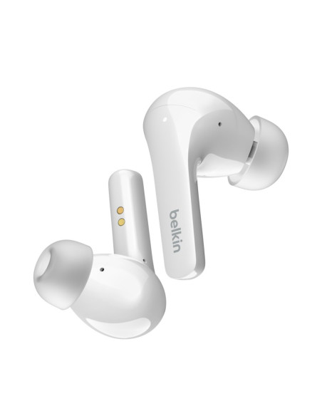 Słuchawki Bezprzewodowe Douszne Belkin Soundform Flow Noise Cancellation Earbuds Anc Bt5.2 Ipx5 White