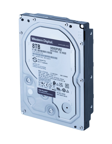 Dysk Twardy Hdd Wd Purple Wd85Purz (8 Tb   3.5"  256 Mb)