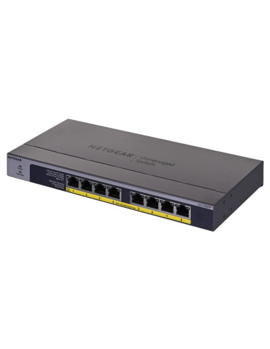 Switch Netgear Gs108Pp-100Eus 8P Poe 123W (Poe+: 8P) Unmanaged Gigabit