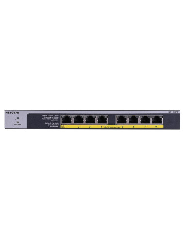 Switch Netgear Gs108Pp-100Eus 8P Poe 123W (Poe+: 8P) Unmanaged Gigabit