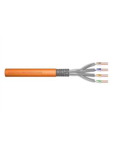Kabel Instalacyjny Digitus Kat.7, S/Ftp, Dca, Awg 23/1, Lsoh, 1000M, Pomarańczowy, Szpula