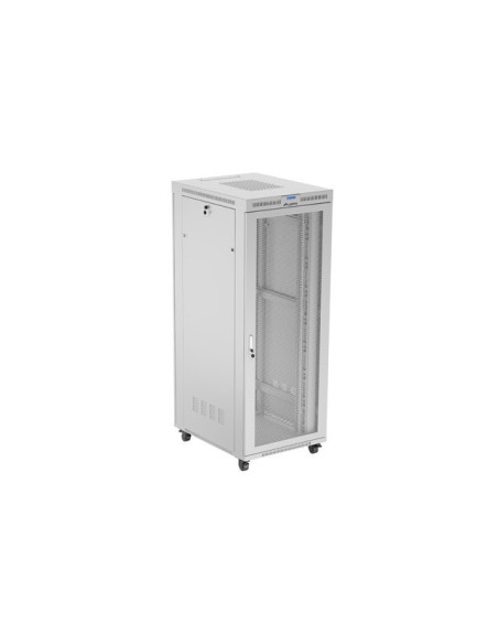 Szafa Instalacyjna Rack Stojąca 19" 42U 800X1000 Szara Drzwi Perforowane Lcd Lanberg (Flat Pack)