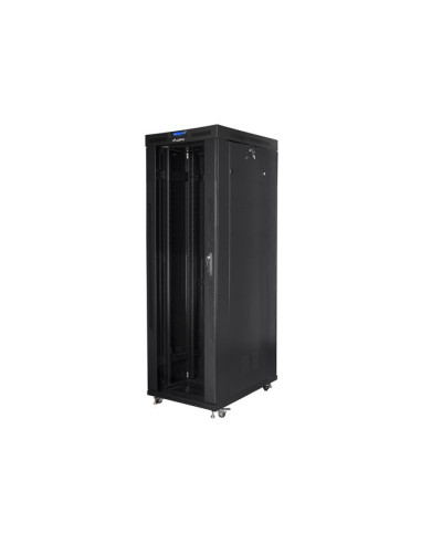 Lanberg Szafa Stojąca Rack 19" 42U 800X1000 Drzwi Szklane Lcd Czarna Ff01-8042-12Bl (Flat Pack)