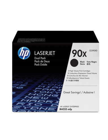 Hp 90X Zestaw 2 Oryginalnych Wkładów Z Czarnym Tonerem Laserjet Xl
