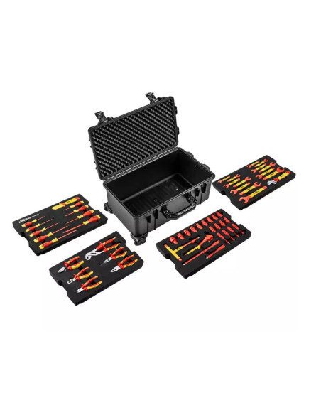 Skrzynia Serwisowa Elektryka Neo Tools 52 Sztuki W 22" Mocnej Skrzyni