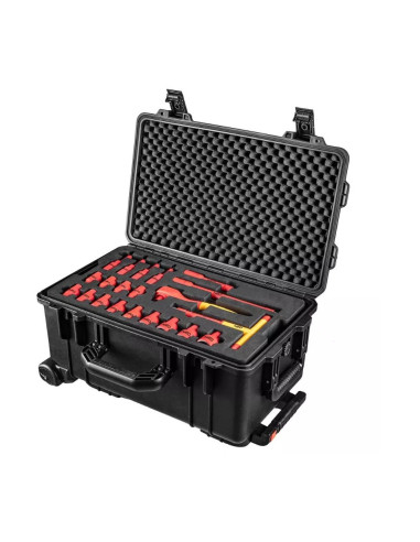 Skrzynia Serwisowa Elektryka Neo Tools 52 Sztuki W 22" Mocnej Skrzyni