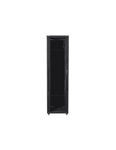 Szafa Jednosekcyjna, Zamykana Na Zamek Lanberg Ff01-8047-12B (47U  19'' / 800Mm / 1000 Mm  Stojąca  Pełne, Szklane  800 Kg  Kolo