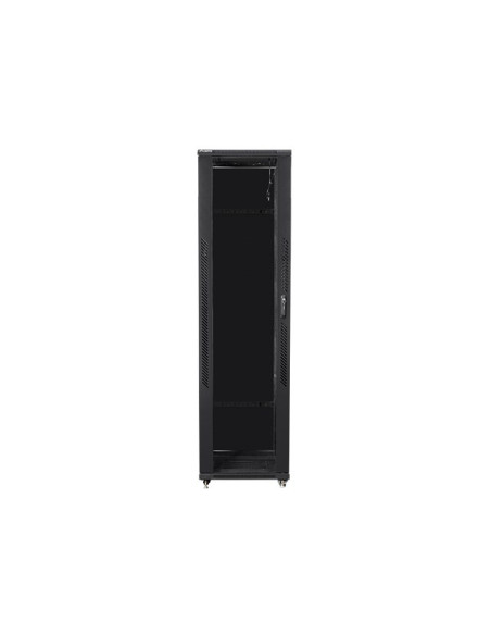 Szafa Jednosekcyjna, Zamykana Na Zamek Lanberg Ff01-8047-12B (47U  19'' / 800Mm / 1000 Mm  Stojąca  Pełne, Szklane  800 Kg  Kolo