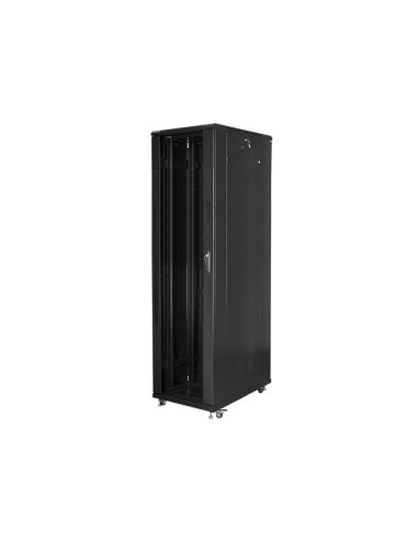 Szafa Jednosekcyjna, Zamykana Na Zamek Lanberg Ff01-8047-12B (47U  19'' / 800Mm / 1000 Mm  Stojąca  Pełne, Szklane  800 Kg  Kolo