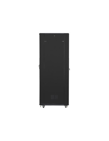 Szafa Jednosekcyjna, Zamykana Na Zamek Lanberg Ff01-8047-12B (47U  19'' / 800Mm / 1000 Mm  Stojąca  Pełne, Szklane  800 Kg  Kolo