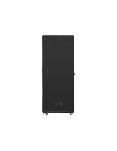 Szafa Jednosekcyjna, Zamykana Na Zamek Lanberg Ff01-8047-12B (47U  19'' / 800Mm / 1000 Mm  Stojąca  Pełne, Szklane  800 Kg  Kolo