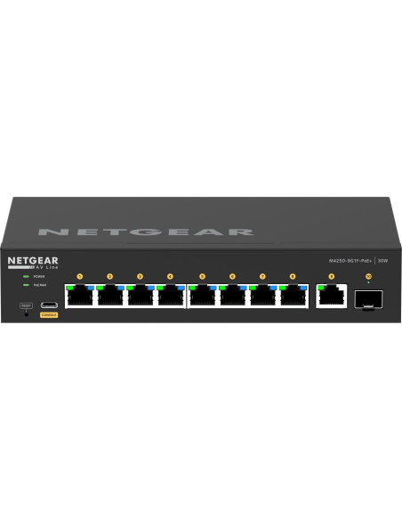 Switch Netgear M4250-9G1F (Gsm4210Pd) 10P Poe 110W (Poe+: 8P) Managed Gigabit