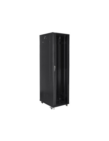 Szafa Jednosekcyjna Lanberg Ff01-8837-12B (37U  19''  1833 Mm / 800Mm / 800 Mm  Stojąca  Pełne, Szklane  800 Kg  Kolor Czarny)