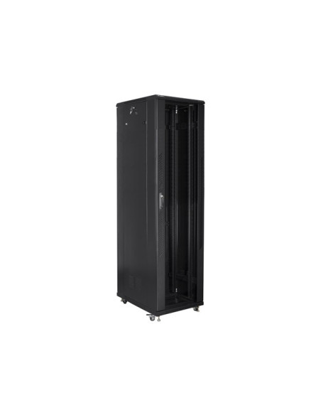 Szafa Jednosekcyjna Lanberg Ff01-8837-12B (37U  19''  1833 Mm / 800Mm / 800 Mm  Stojąca  Pełne, Szklane  800 Kg  Kolor Czarny)
