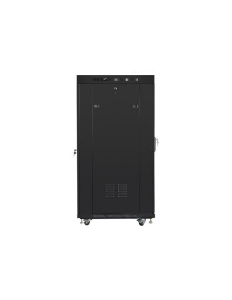 Lanberg Szafa Stojąca Rack 19" 22U 800X800 Drzwi Szklane Lcd Czarna Ff01-8822-12Bl (Flat Pack)