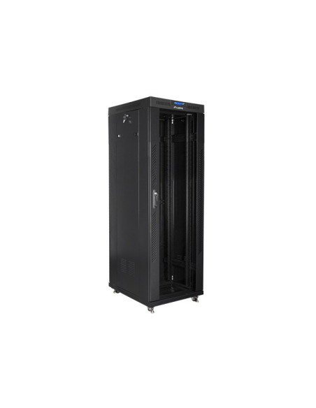 Lanberg Szafa Stojąca Rack 19" 37U 600X800 Czarna Drzwi Szklane