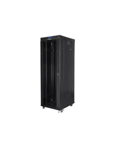 Lanberg Szafa Stojąca Rack 19" 37U 600X800 Czarna Drzwi Szklane