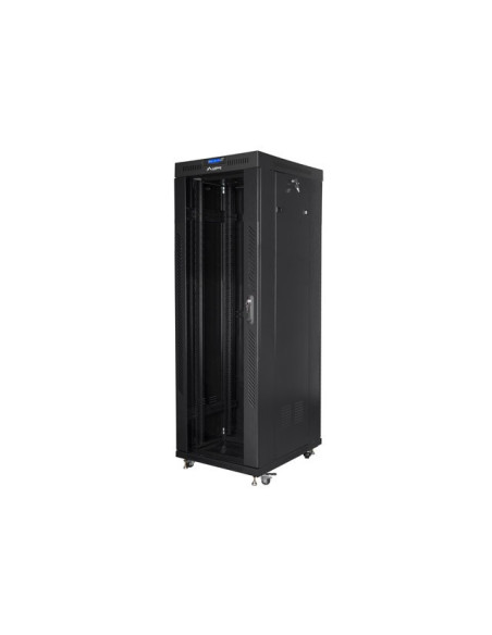 Lanberg Szafa Stojąca Rack 19" 37U 600X800 Czarna Drzwi Szklane