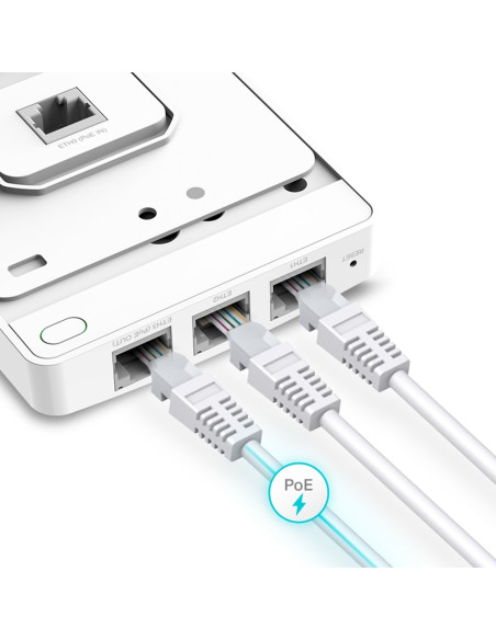 Tp-Link Omada Eap615-Wall 1774 Mbit/S Biały Obsługa Poe