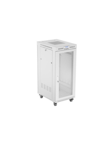 Szafa Instalacyjna Rack Stojąca 19" 27U 600X800 Szara Drzwi Perforowane Lcd Lanberg (Flat Pack)