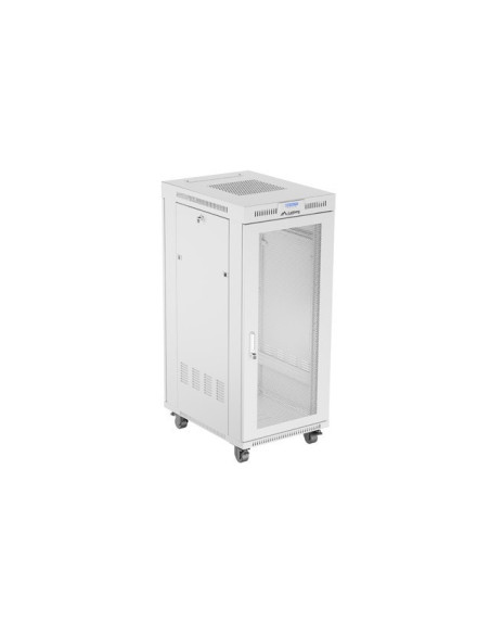 Szafa Instalacyjna Rack Stojąca 19" 27U 600X800 Szara Drzwi Perforowane Lcd Lanberg (Flat Pack)
