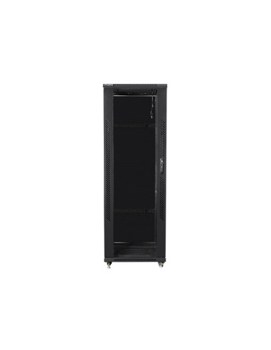 Szafy Jednosekcyjna, Zamykana Na Zamek Lanberg Ff01-6837-12B (37U  19'' / 600Mm / 800 Mm  Stojąca  Pełne, Szklane  800 Kg  Kolor