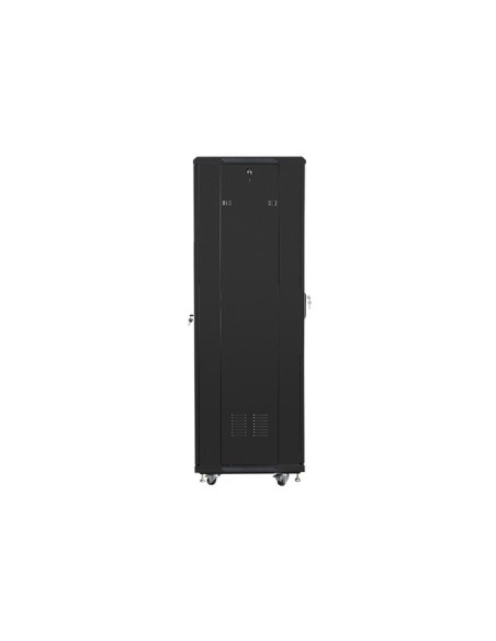 Szafy Jednosekcyjna, Zamykana Na Zamek Lanberg Ff01-6637-12B (37U  19'' / 600Mm / 600 Mm  Stojąca  Pełne, Szklane  800 Kg  Kolor