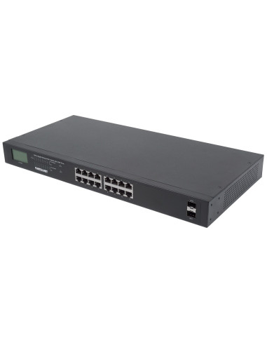 Intellinet Switch Gigabit 16X Rj45, Poe+, 2X Sfp,
