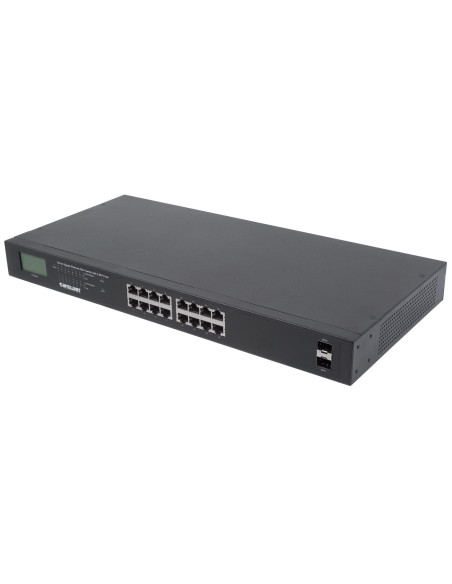 Intellinet Switch Gigabit 16X Rj45, Poe+, 2X Sfp,