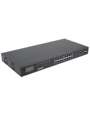 Intellinet Switch Gigabit 16X Rj45, Poe+, 2X Sfp,
