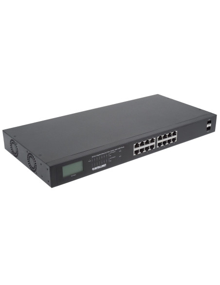 Intellinet Switch Gigabit 16X Rj45, Poe+, 2X Sfp,