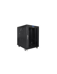 Lanberg Szafa Stojąca Rack 19" 15U 600X800 Drzwi Szklane Lcd Czarna Ff01-6815-12Bl (Flat Pack)