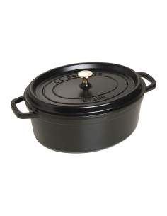 Garnek Żeliwny Owalny Staub 40509-319-0 - Czarny 5.5 Ltr