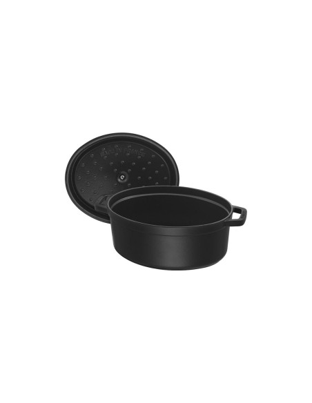 Garnek Żeliwny Owalny Staub 40509-319-0 - Czarny 5.5 Ltr