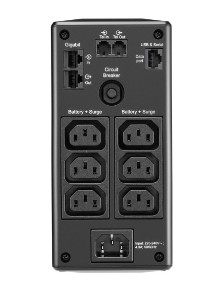 Apc Back Ups Pro Br 900Va, 6 Outlets, Avr, Lcd Interface