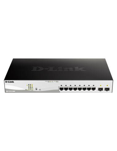 D-Link Dgs-1210-10Mp Zarządzany L2 Gigabit Ethernet (10/100/1000) Obsługa Poe Czarny, Szary