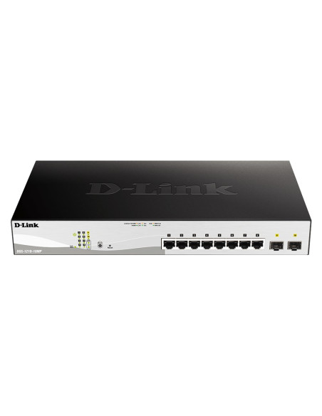 D-Link Dgs-1210-10Mp Zarządzany L2 Gigabit Ethernet (10/100/1000) Obsługa Poe Czarny, Szary