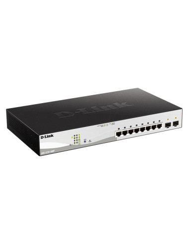 D-Link Dgs-1210-10Mp Zarządzany L2 Gigabit Ethernet (10/100/1000) Obsługa Poe Czarny, Szary