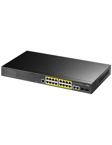 Cudy Gs2018Ps2 Zarządzany L2 Gigabit Ethernet (10/100/1000) Obsługa Poe 1U Czarny