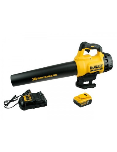 Dmuchawa Akumulatorowa Dewalt Dcm562P1-Qw Bezszczotkowa Do Liści 144 Km/H Czarny, Żółty