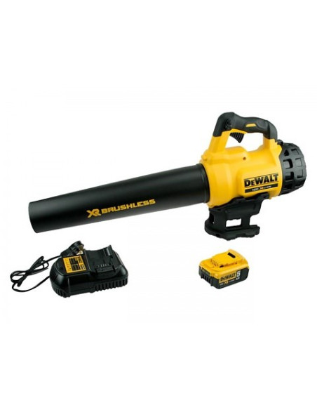 Dmuchawa Akumulatorowa Dewalt Dcm562P1-Qw Bezszczotkowa Do Liści 144 Km/H Czarny, Żółty