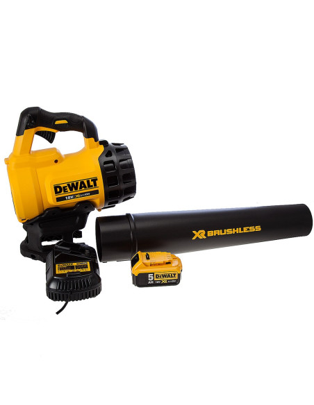 Dmuchawa Akumulatorowa Dewalt Dcm562P1-Qw Bezszczotkowa Do Liści 144 Km/H Czarny, Żółty