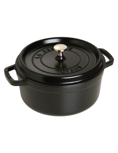 Garnek Żeliwny Okrągły Staub - 3.8 Ltr, Czarny