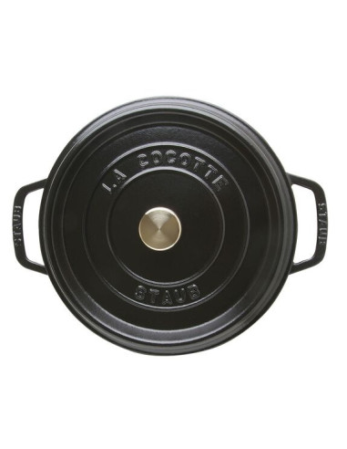 Garnek Żeliwny Okrągły Staub - 3.8 Ltr, Czarny