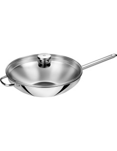 Wok Z 2 Uchwytami Z Pokrywką Zwilling Plus - 32 Cm