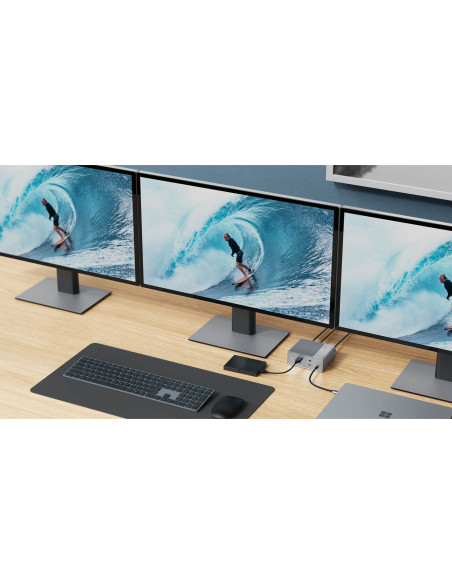 Hyper Hdg212B Stacja Dokująca Dokujący Usb 3.2 Gen 2 (3.1 Gen 2) Type-C Srebrny