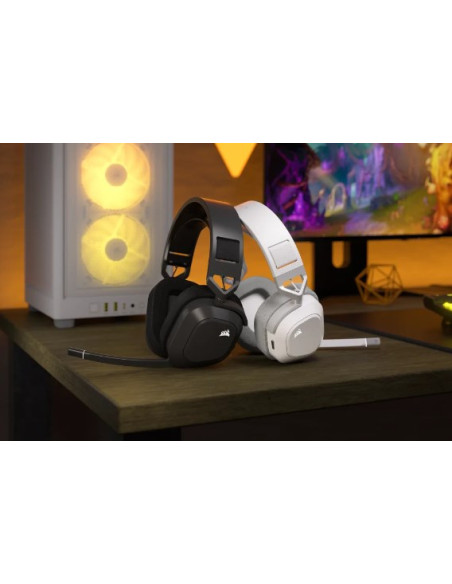 Corsair Ca-9011296-Eu Słuchawki/Zestaw Słuchawkowy Bezprzewodowy Opaska Na Głowę Gaming Bluetooth Biały