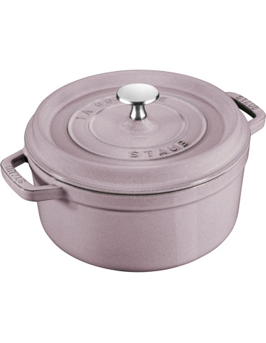 Garnek Żeliwny Okrągły Staub - 2.2 Ltr, Kwiat Wiśni