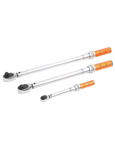 Zestaw Kluczy Dynamometrycznych 1/4", 3/8", 1/2" 3 Szt.